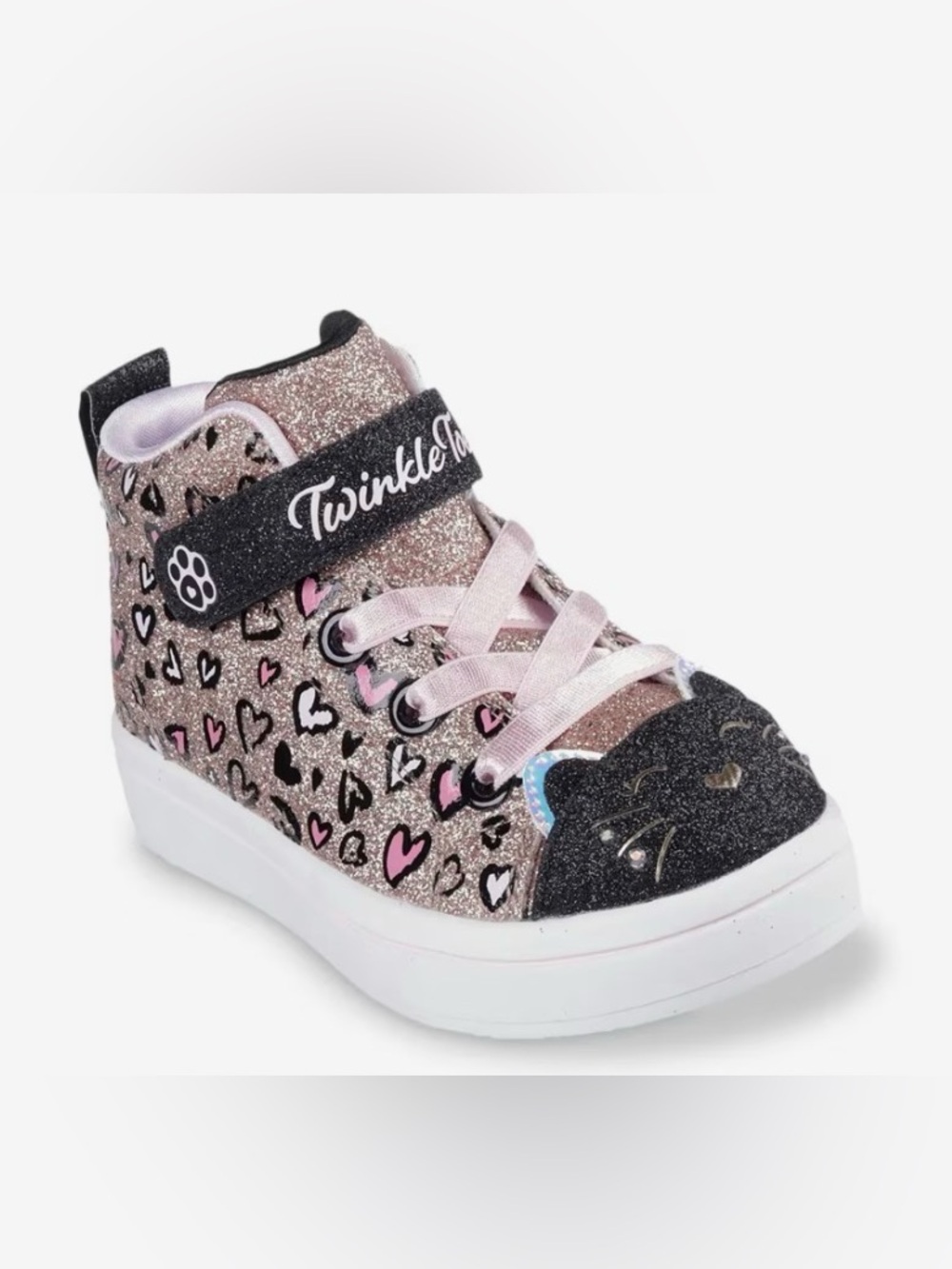 Size 8 Skechers Twinkle Toes Twi-Lites 2.0 Kitty Cutie Light-Up Sneaker - Kids'